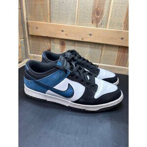 Nike Dunk Low Airbrush Industrial Blue Size 9.5 Retro